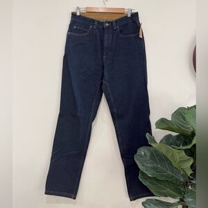Duluth Trading Co Navy Straight-Leg Jeans